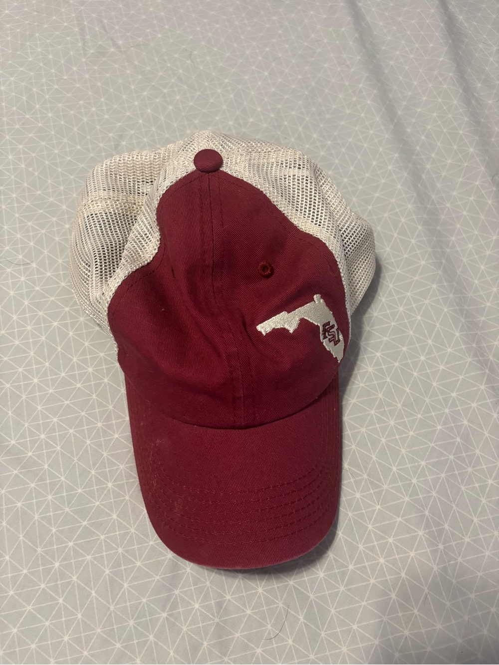 FSU Garnet and White Mesh Baseball Cap